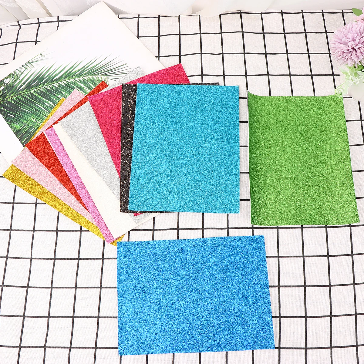 

11Pcs A4 PU Sewing Sheets Soft Durable Material for Handicrafts Jewelry Bags Earring Making Assorted Color