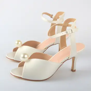 8 best sales Elfenbeinfarbene Hochzeitsschuhe - №6