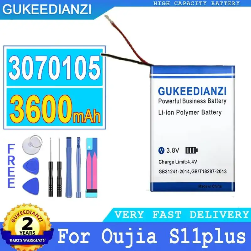 

3070105 2 Line For Oujia S11 Plus High-Efficiency Reliable Power 3600mAh Mobile Phone Battery