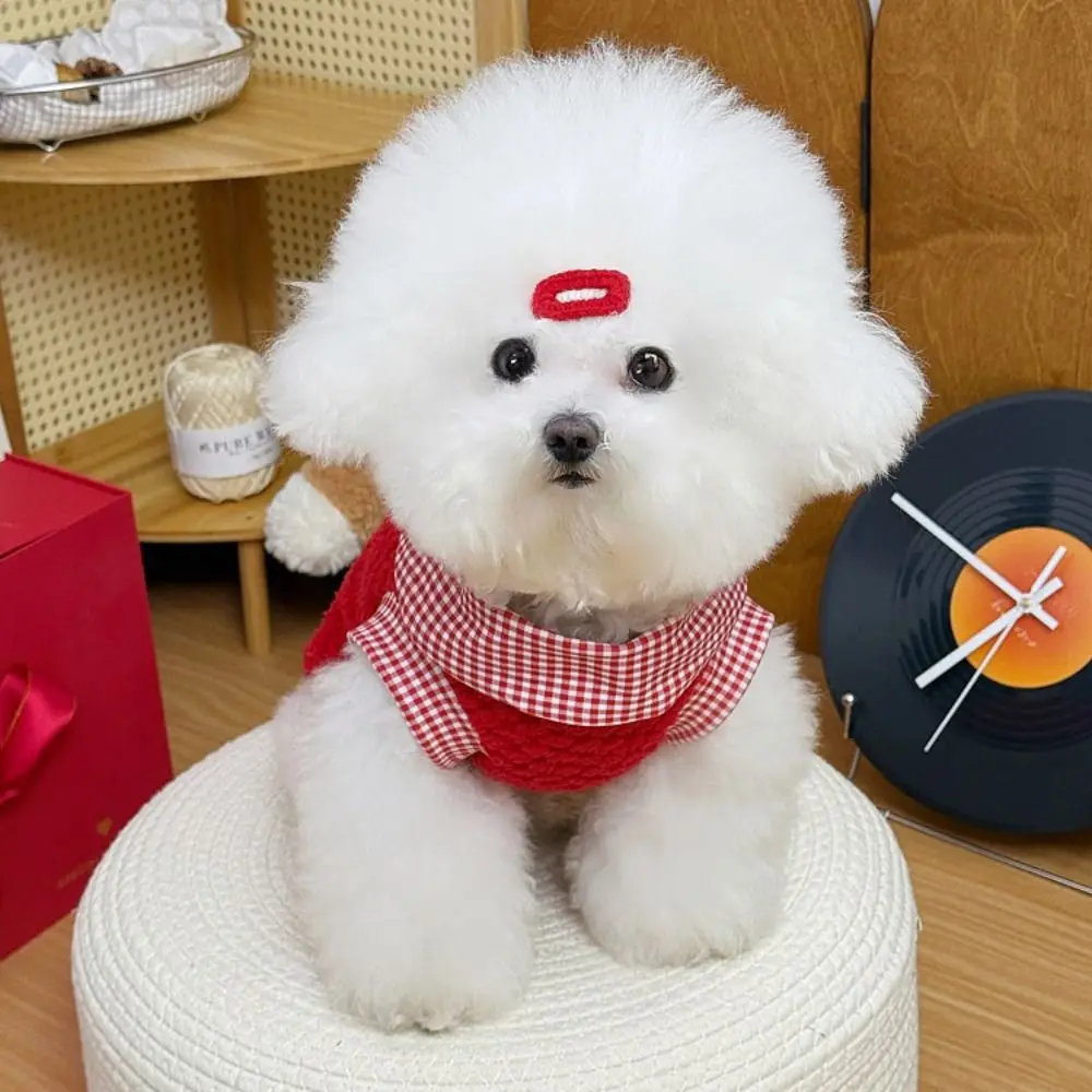 New With Traction Buckle Dog Clothes Thickened Comfortable Fleece-Lined Vest Warm Pet Apparel Small Dogs