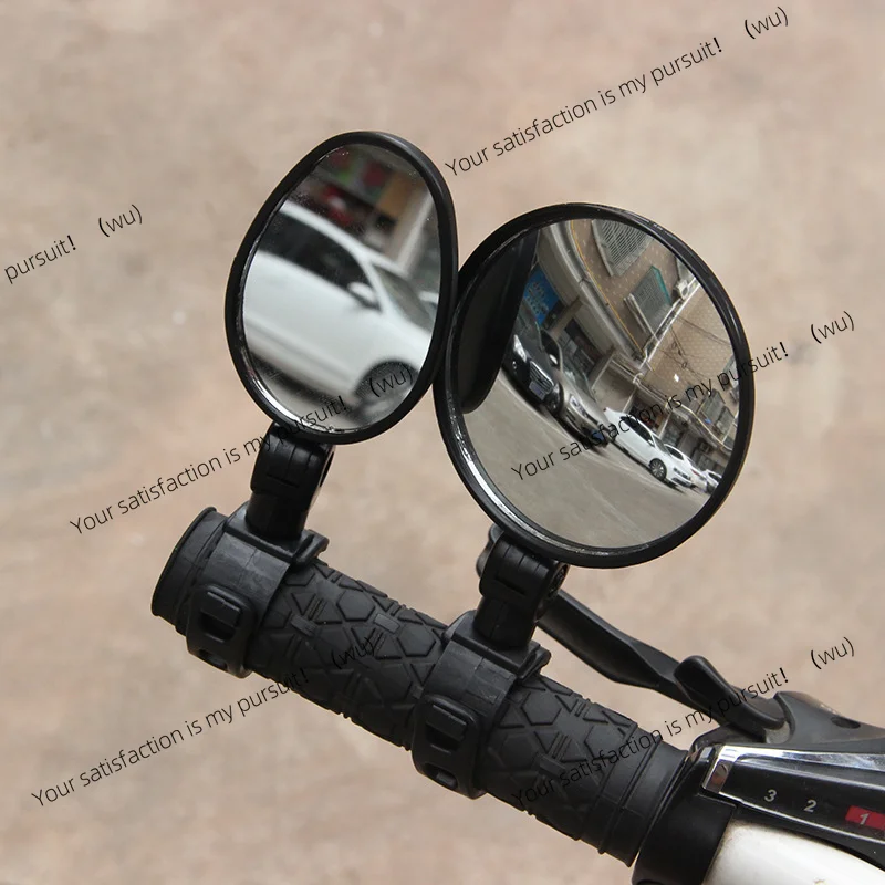 Bicycle motorcycle handlebar installation rearview mirror 360 degree rotation, adjustable