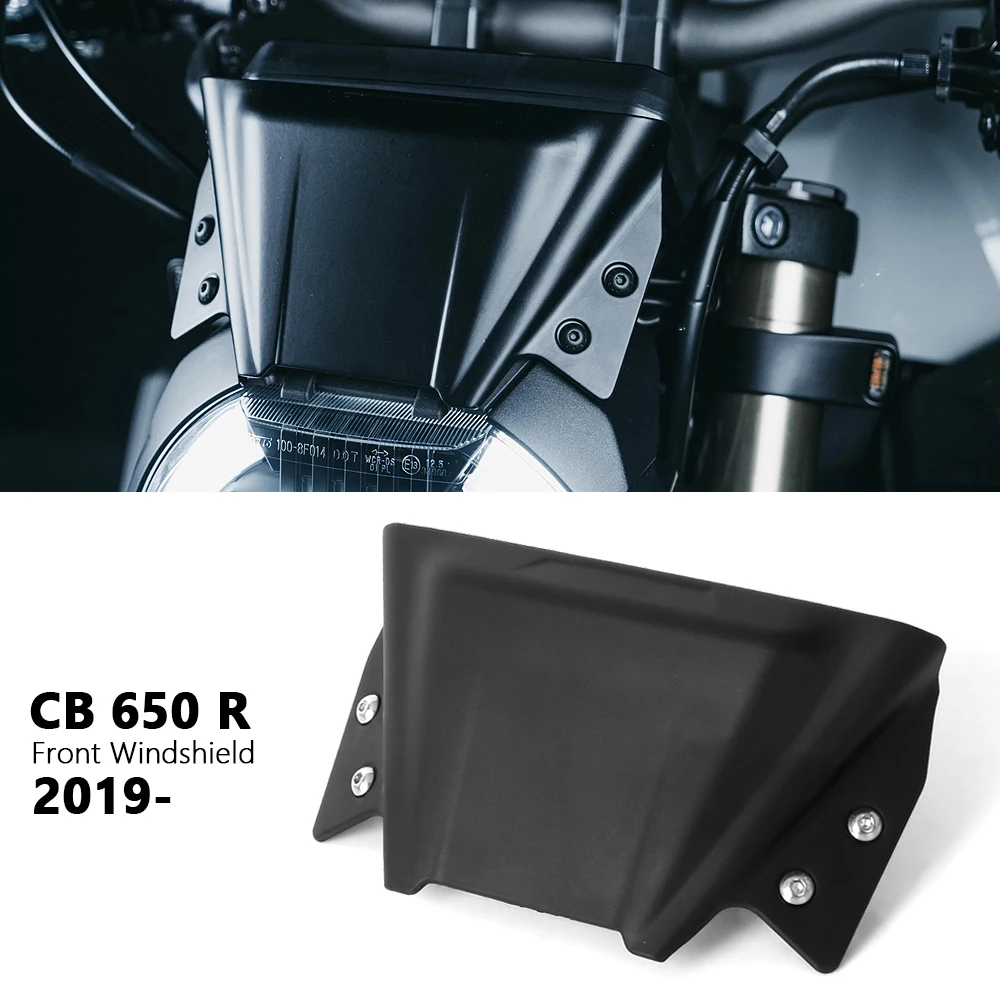 

CB650R Motorcycle Windscreen Windshield Black Wind Deflector Flyscreen For Honda CB 650 R cb650r CB 650R 2019-