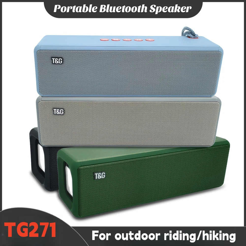 

T&G TG271 Riding Motorcycle Speaker Portable Stereo Sound Portable Speaker 2400mAh Battery For Outdoor Camping Hiking Bicycle