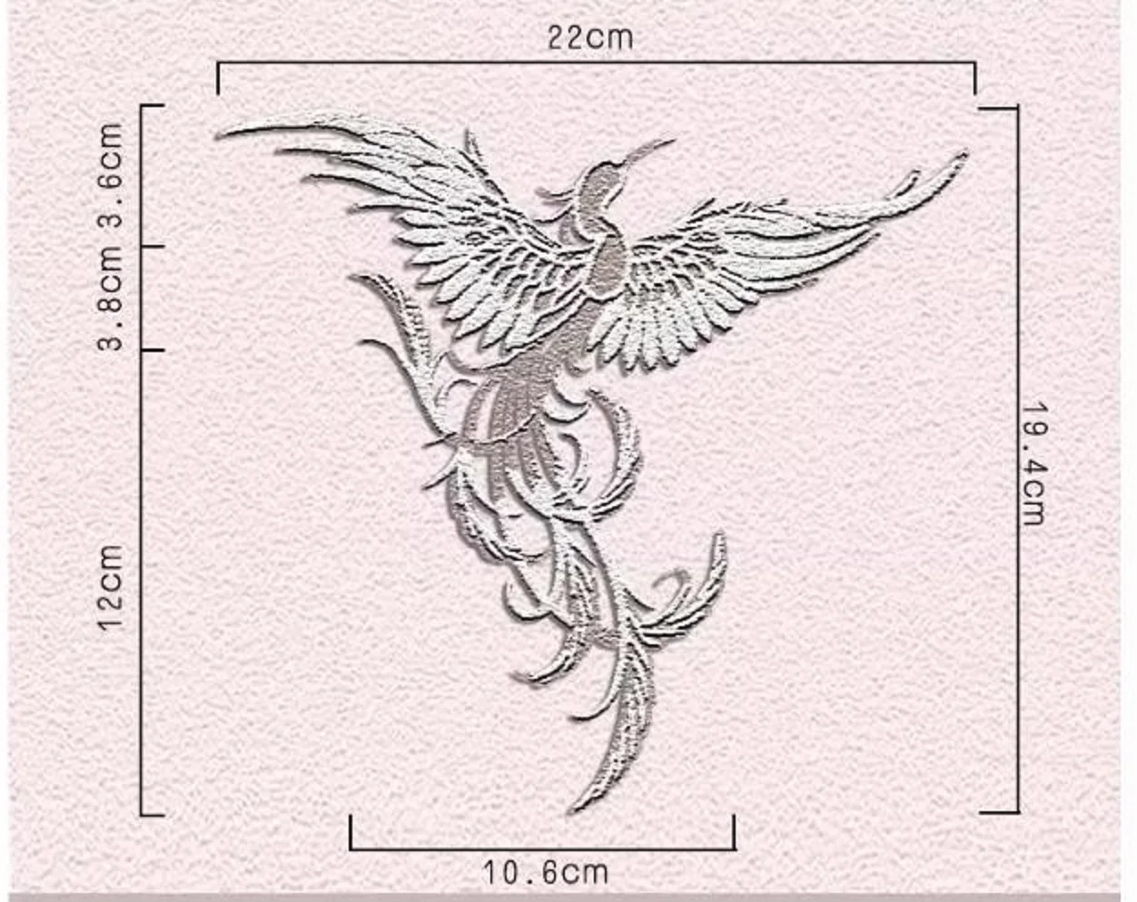 DIY embroidery Chinese style Phoenix large patch sticker Qipao fashion decoration torn hole clothing pattern sticker