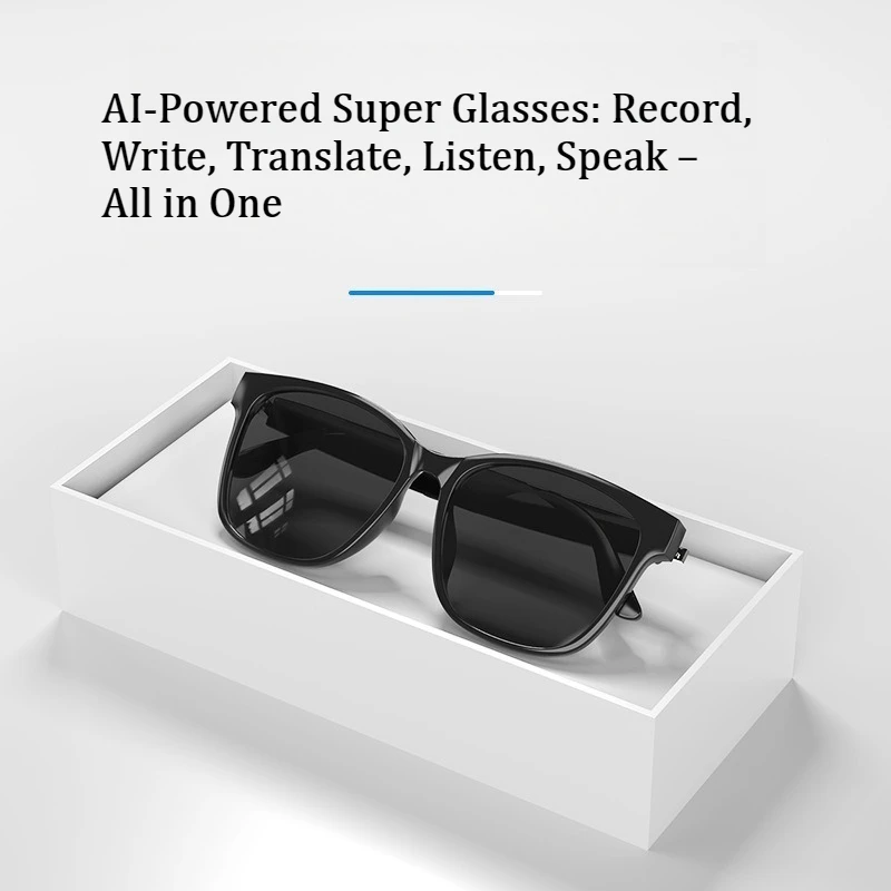 Smart AI Translation Glasses Earphone Real-time Interpreter 144 Languages Meeting Business