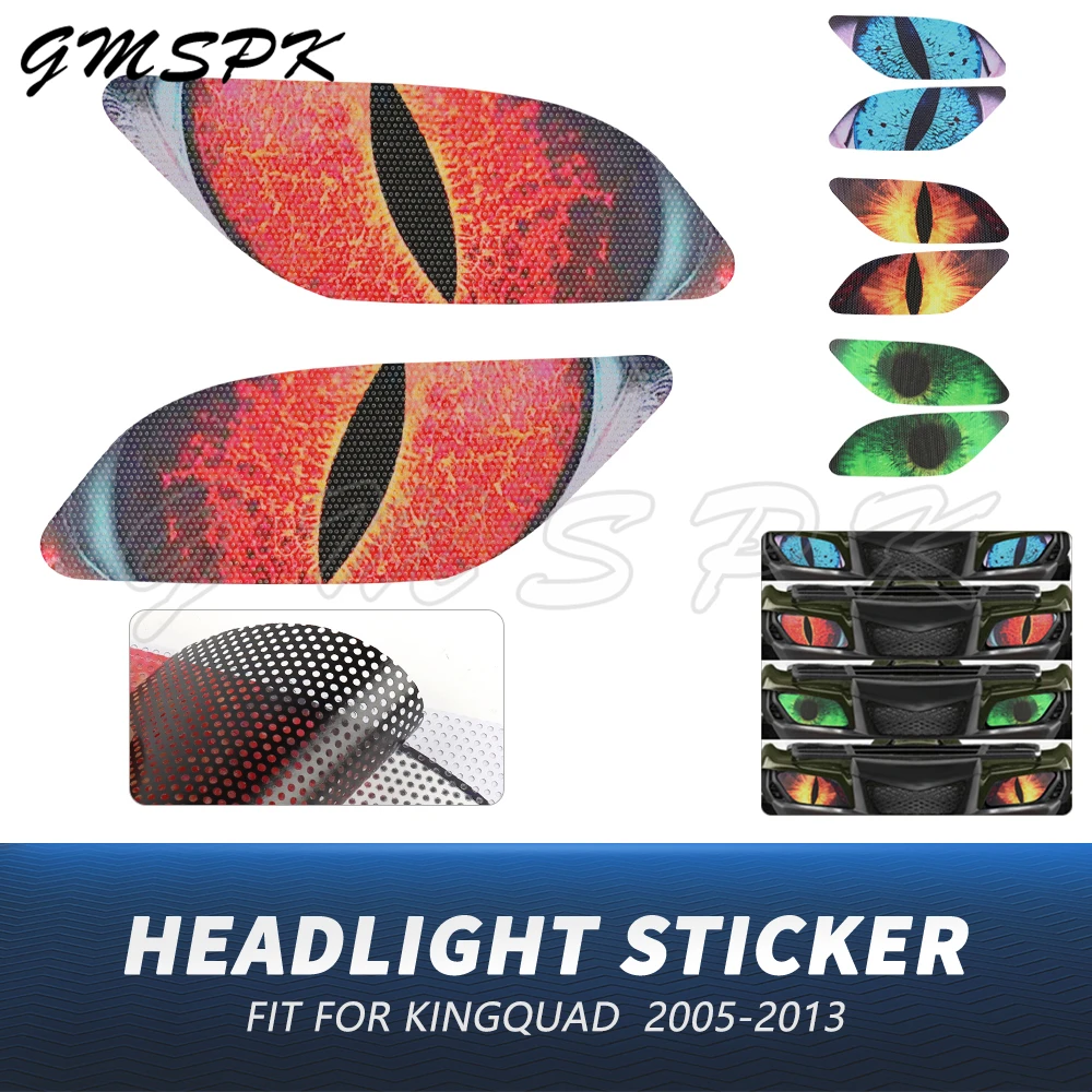 

Fit For Suzuki King Quad 400 450 KingQuad 500 700 750 2005-2018 Motorcycle Headlight Sticker Head Lamp Protection Decals Sticker