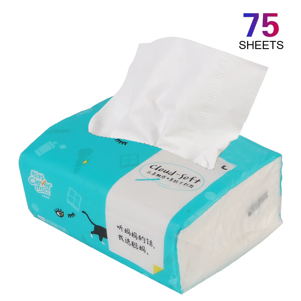 Household Pure Wood Pulp Paper Towel 4 Layers 300 Sheets Toilet Paper Dinner Table Napkins Tissue Disposable