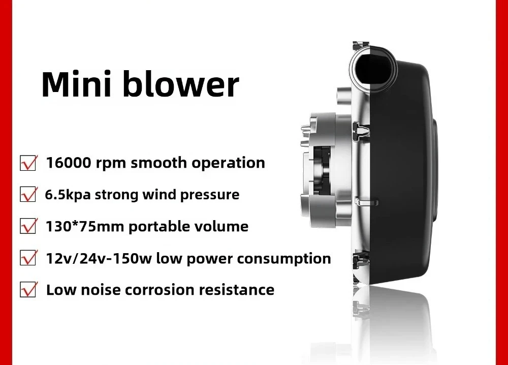 12/24V small blower, oscillating sputum vest fan