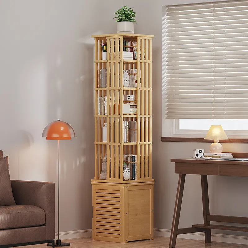 Rotational Bookshelf Organizers Storage Shelves Furniture Living Room Shelf Organizer Bookcases Librero Organizador Libreria