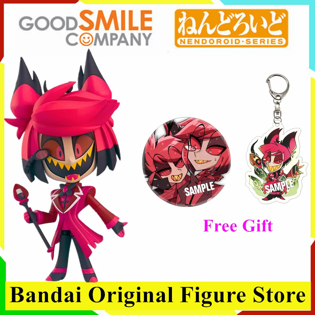 

Original Hazbin Hotel Alastor Action Figure Toys PVC Model Collection Kwaii 2813 Q Ver. Anime Figurine Joint Doll For Gift