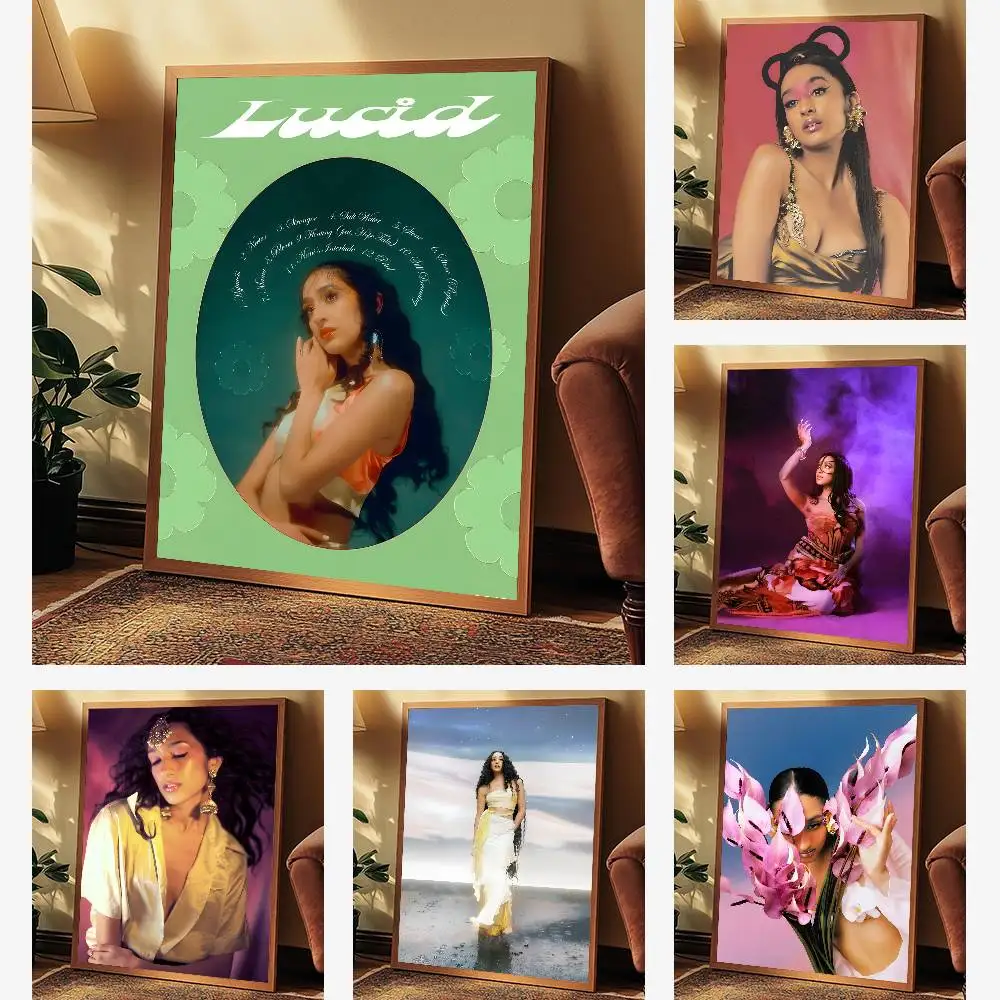 ملصق R-Raveena المغني A-Aurora HD جدار لاصق مقاوم للماء لغرفة المعيشة المنزلية وغرفة النوم والديكور الجمالي #4