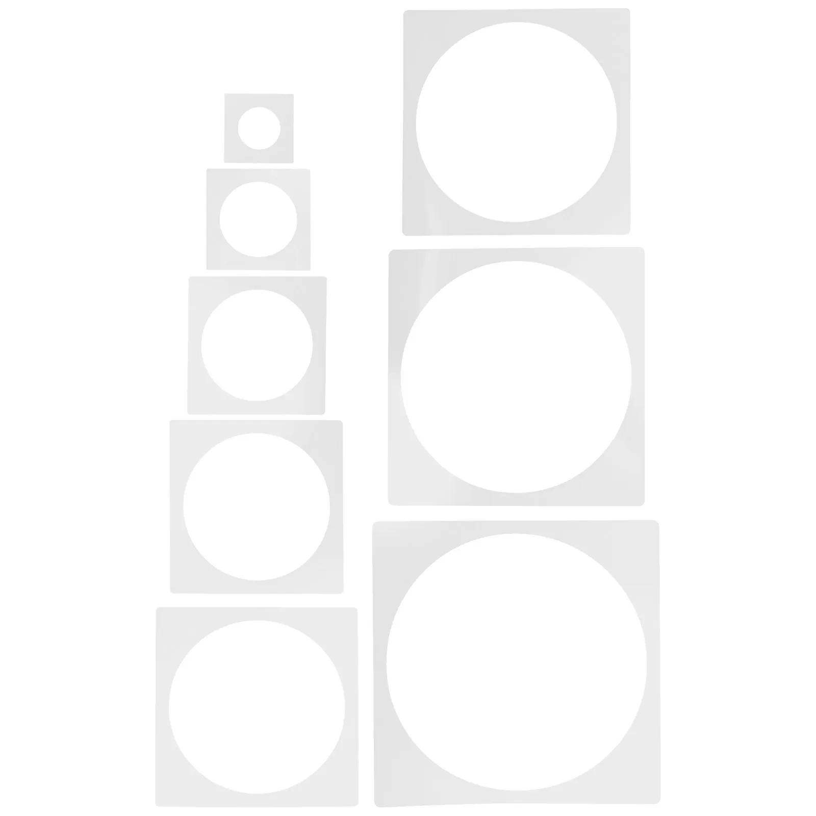 8Pcs Reusable Pet Drawing Templates Stencils for Painting Crafts Scrapbooks Wall Decoration Painting Molds Tools