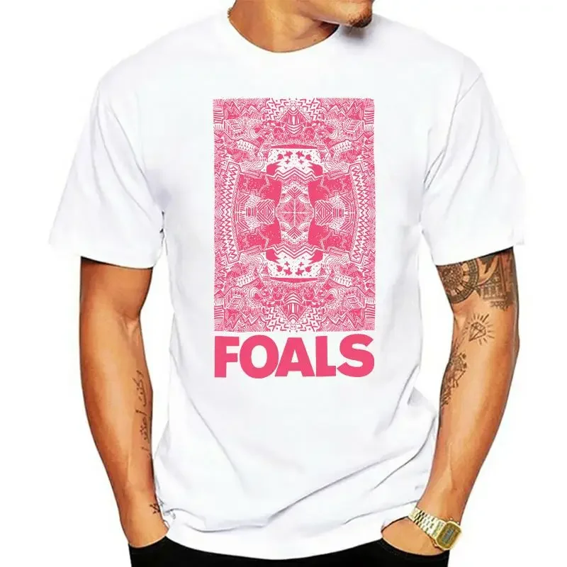 Foals Red Ornate White T Shirt New Adult Stylish Custom Tee Shirt