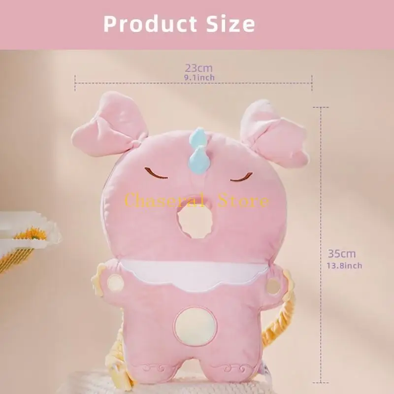E7CE Cotton Head Protector Backpack Baby Head Cushion Baby Safety Cushion