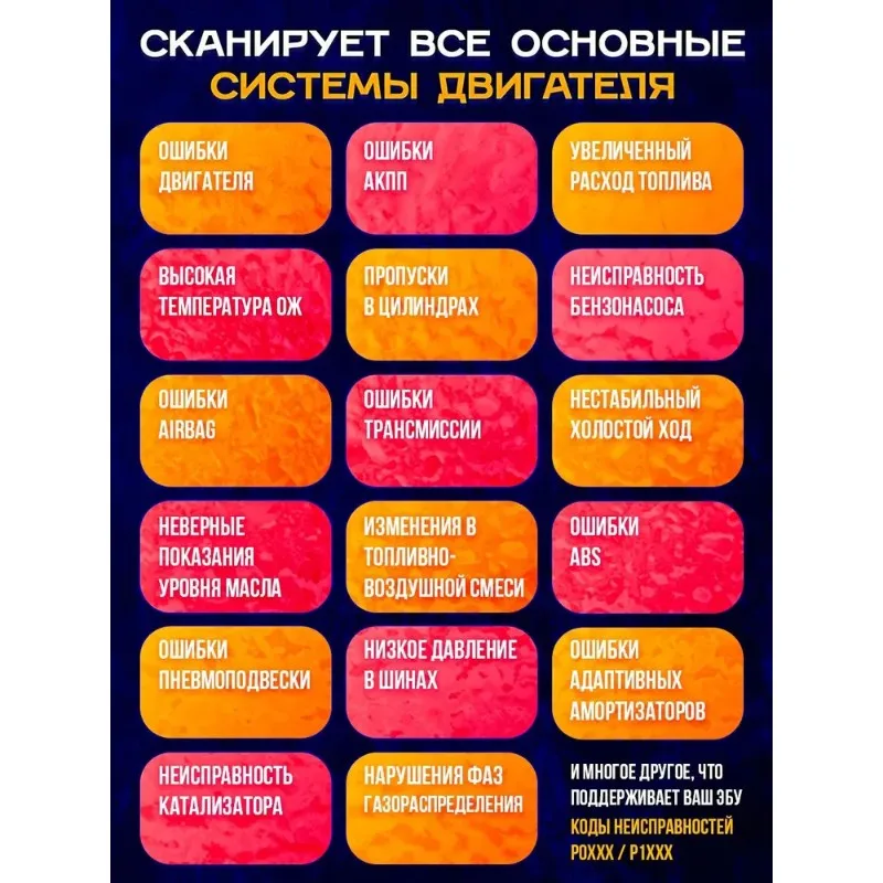 

Сканер OBD2 Classy-OBD2 ELM327 с Bluetooth — универсальный диагностический инструмент для двигателей, обеспечивающий комплексную диагностику автомобилей.