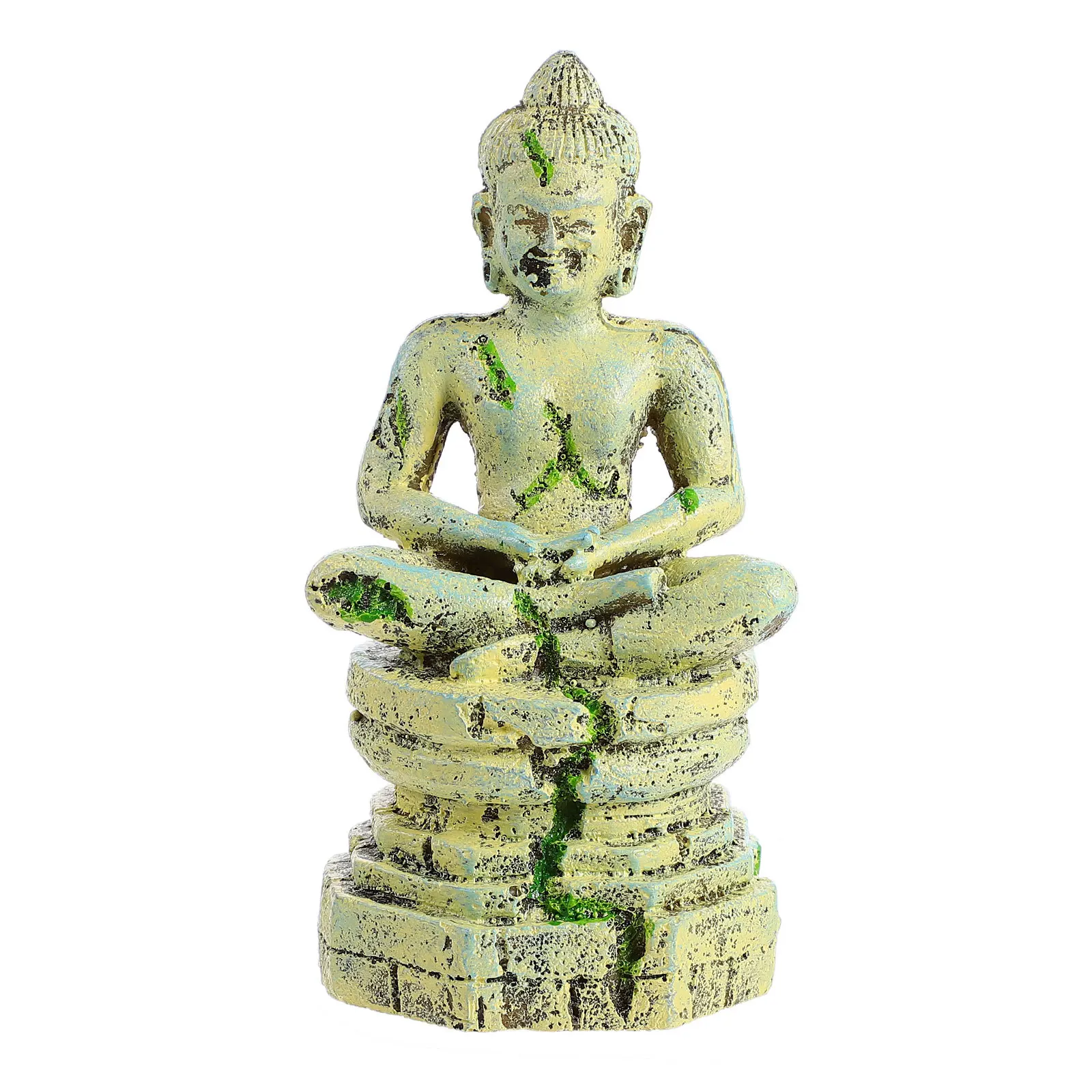 

Resin Aquarium Decoration Fish Tank Buddha Ornament DIY Landscape Aquarium Decor Safe for Fresh Salt Water Fish Tank Decoration