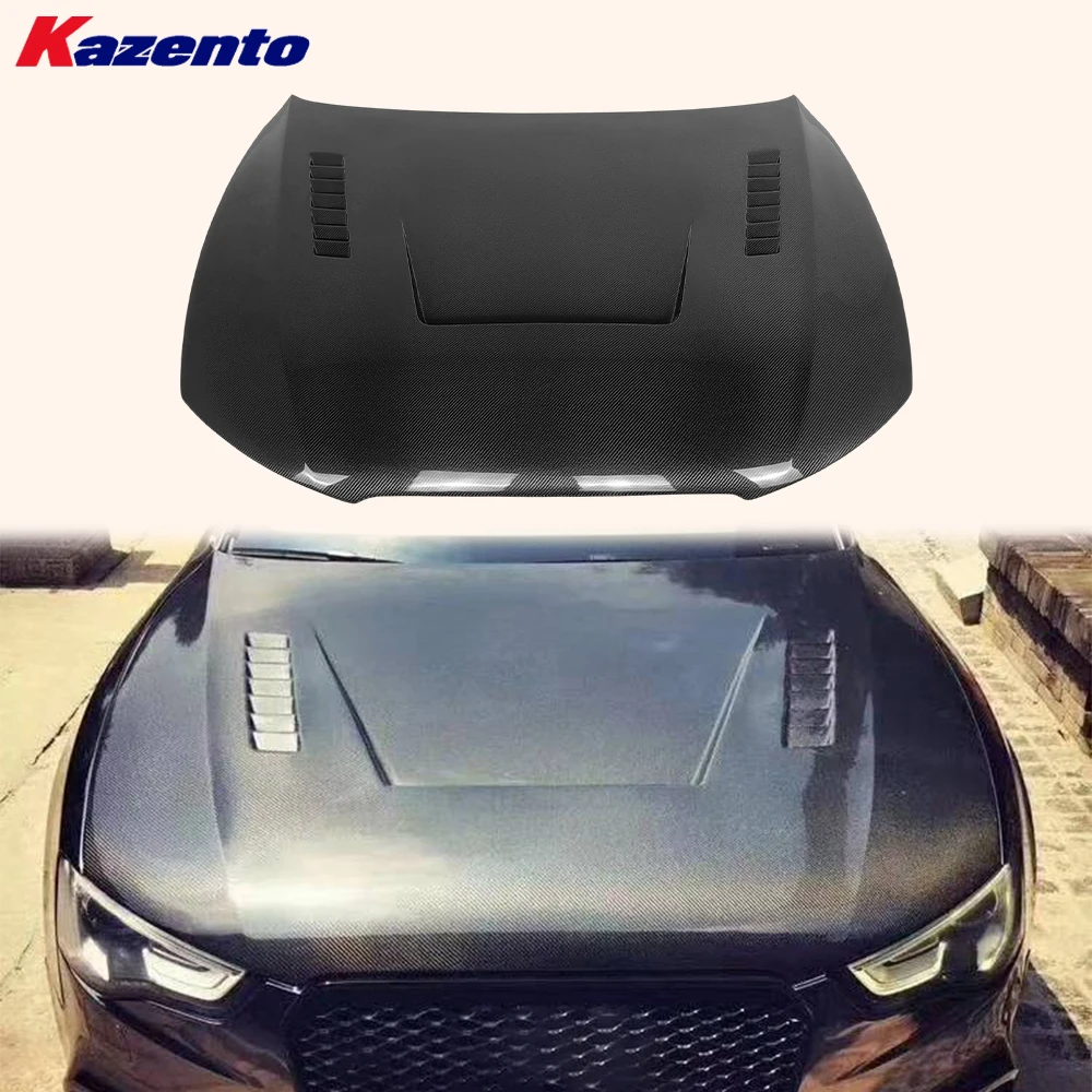 For Audi A5 S5 B8.5 12-16 Carbon Fiber LY Style Front Vented Cooling Hood Bonnet( Ocean freight is favorable, welcome to inqury)