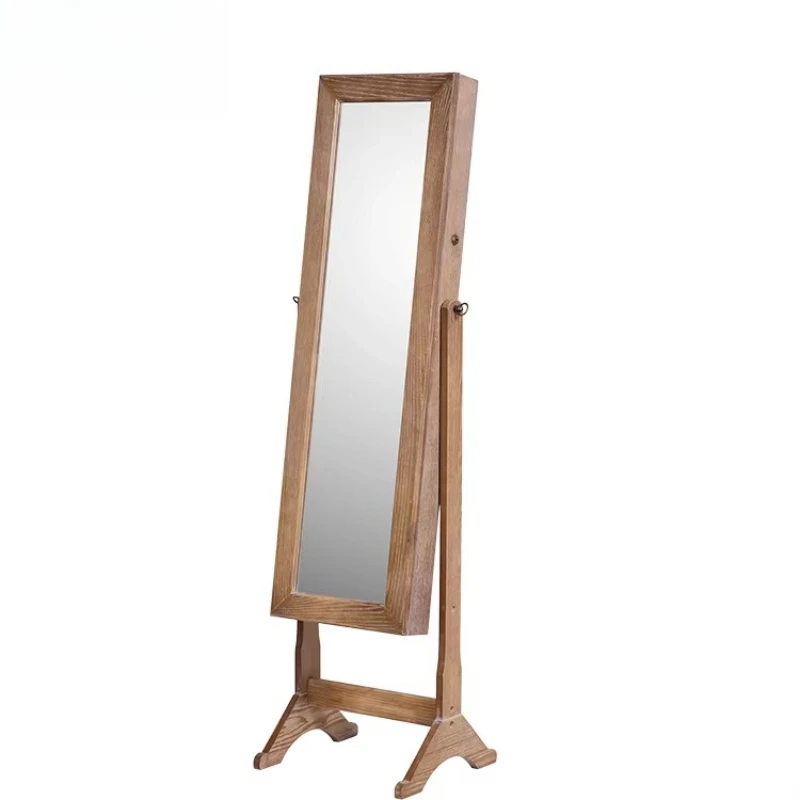 Klassischer Spiegel-Schmuckschrank aus Holz für Wohnzimmer oder Badezimmer, Wohnmöbel