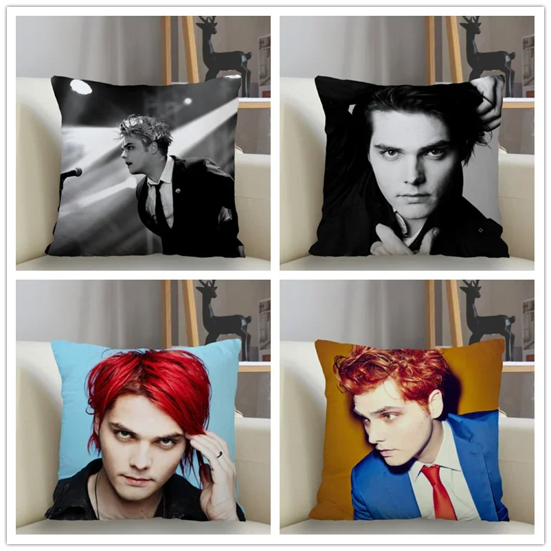 Musife New Custom Gerard Way Pillowcase Sofa Decorative Cushion Cover Pillowcase Home Decor Drop Shipping Wholesale