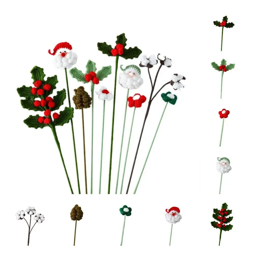 Simulated Flower 3D Christmas Bookmark Flower Book Clip Book Paginator Flower Pagination Mark Book Page Marker Weaved