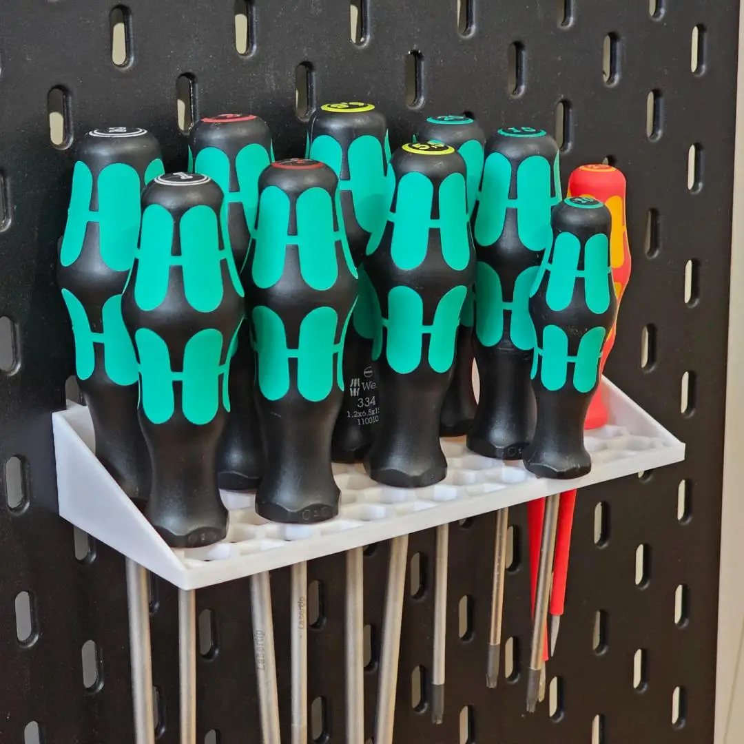 Image of Skadis Schraubendreher-Halter Pegboard-Organizer Wandmontage Werkzeugaufbewahrung für Garage Werkstatt DIY-Raum