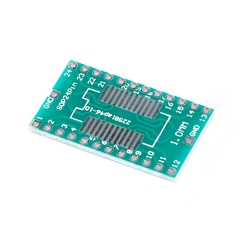Parche de placa adaptadora SOP24/SSOP24 a placa de prueba IC de paso DIP1.0mm en línea