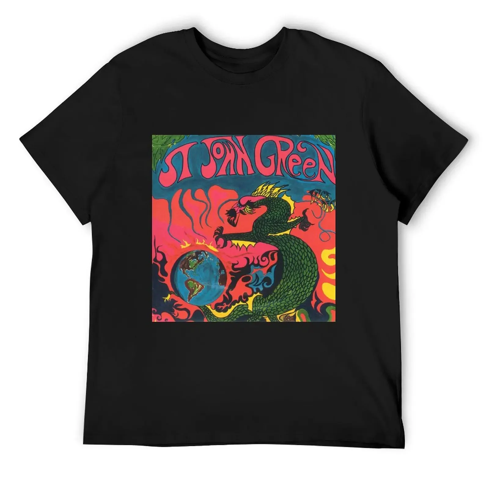 

St John Green 1970's Psychedelic Rock T-Shirt new gifts and t-shirts rapper graphic tees sports fans mens graphic t-shirts