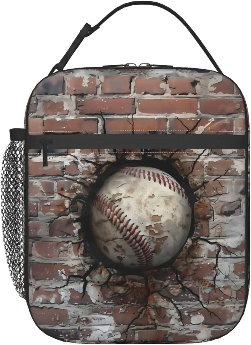 

3D бейсбольный ланч-бокс для детей-подростков, спортивная многоразовая термосумка для обеда, крутая сумка-холодильник для школы, работы, пикника, путешествий