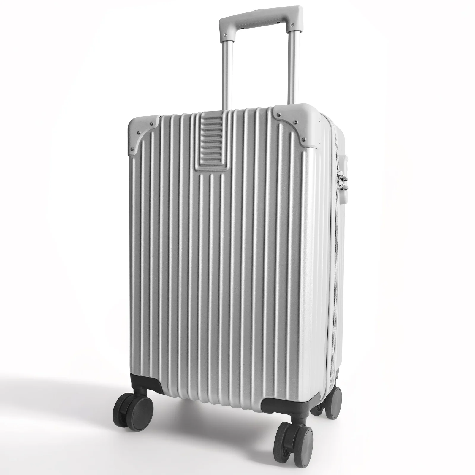 كتم حقيبة العجلات العالمية، حقيبة السفر، حقيبة العربة، صندوق الصعود، PC+ABS، 20 بوصة، حجم S، يمكن أن تأخذ على الطائرة