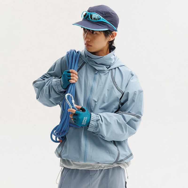 

Готовая легкая куртка для мужчин и женщин: ветрозащитная, водонепроницаемая, прочная, тонкая функциональная верхняя одежда для пеших прогулок и скалолазания.