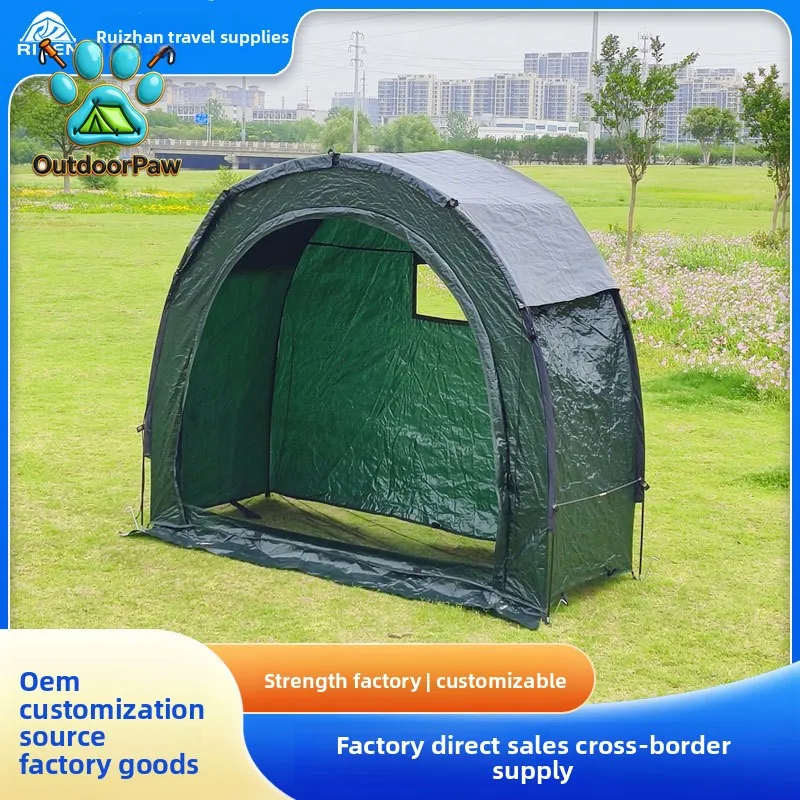 Cross-border outdoor carport mountain camping supplies bicycle single tent road car rain shed storage room sundries