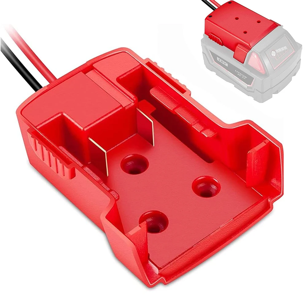 

Power Wheel Adapter Compatible with Milwaukee 18V Battery Dock Power Mount Connector DIY for 18V-Battery Adapter Dock Holder