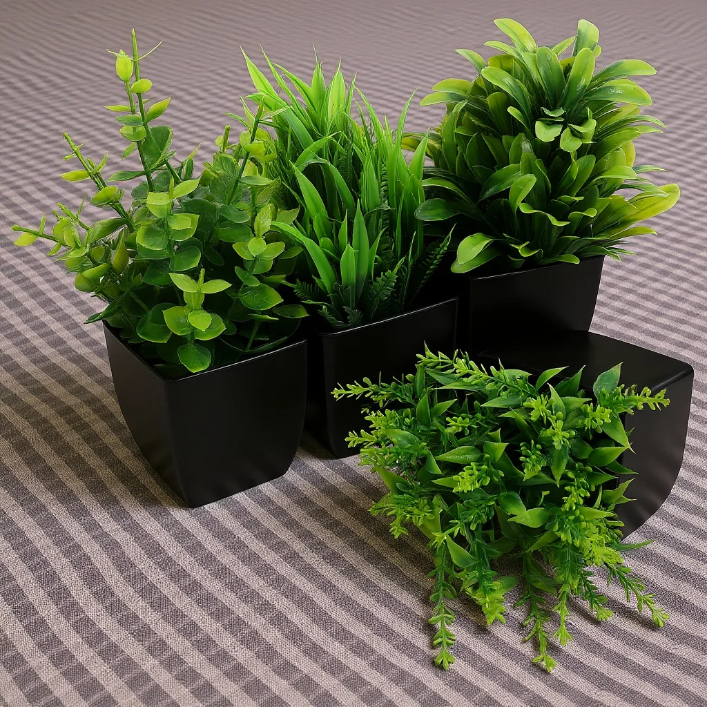 

Alipis 4Pcs Lifelike Small Artificial Eucalyptus Plants Compact Faux Greenery for Home Office Bathroom Indoor Decor