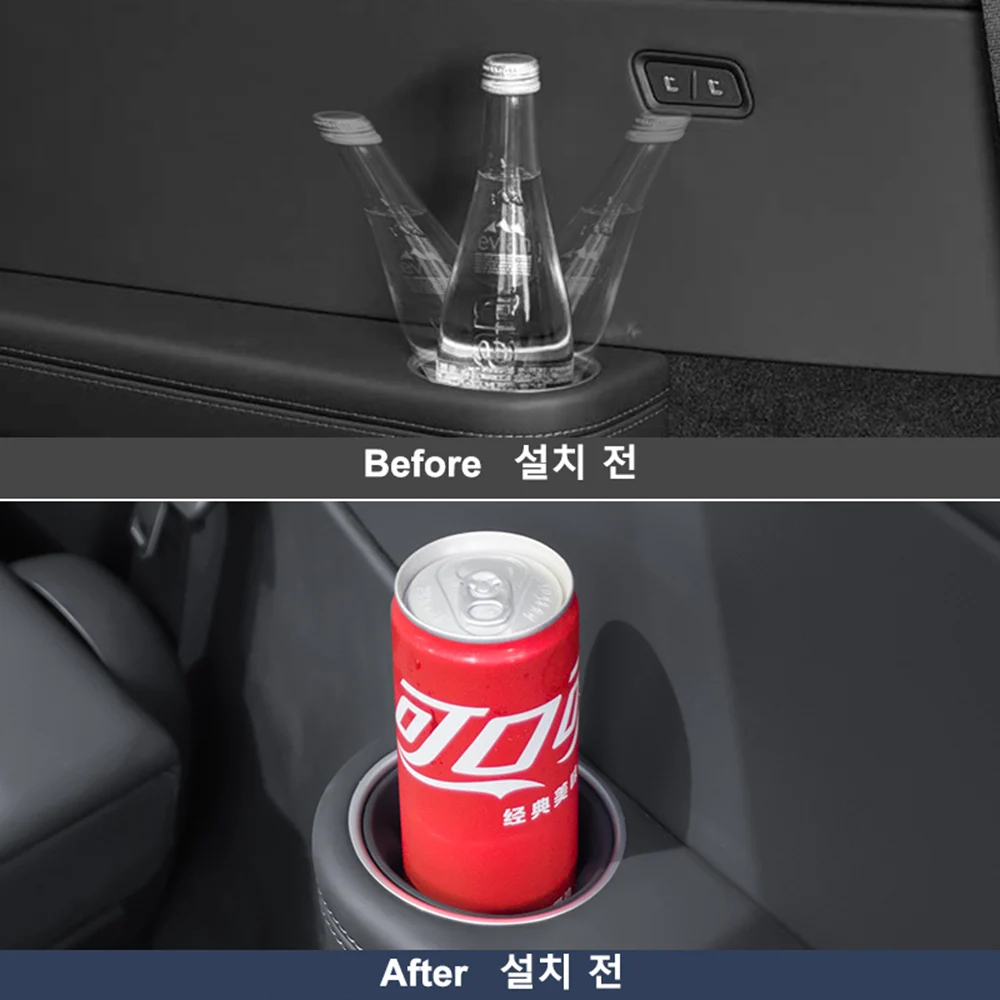 2er-Set Getränkehalter für die 3. Reihe, passend für Tesla Model Y L 6-Sitzer 2026, Silikon-Flaschenhalterung, kratzfestes Interieur-Styling – Detail 6
