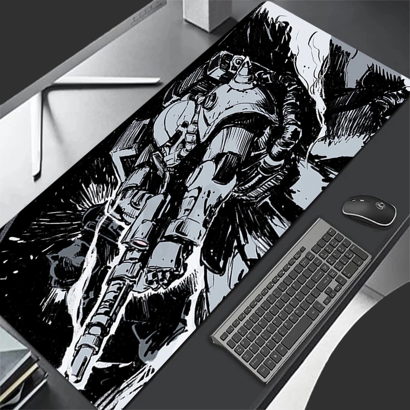 Mouse Pad Mechanical Warrior G-gundam Z-zaku II Larger Gamer Keyboard Desk Mouse Mat Carpet Tapis Souris Gaming Notbook Mousepad