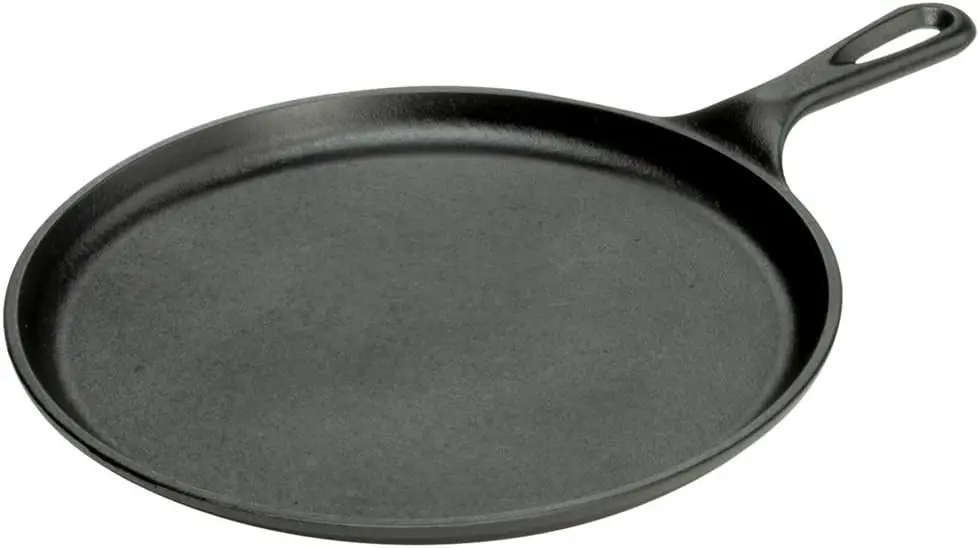 

Pre-Seasoned Cast Iron Griddle, 10.5 Inches, Non-Toxic & PFAS-Free, for Stovetop, Oven, Grill, or Campfire (Pack of 3)