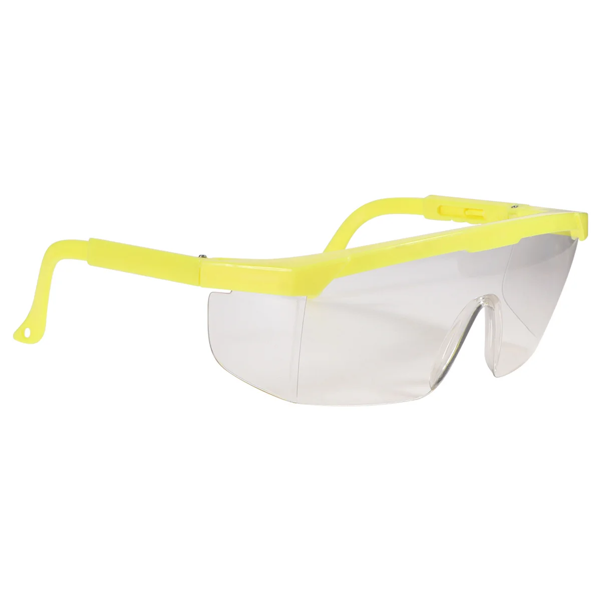 

Eye Protective Glasses Yellow Frame White Lens Protective Eyewear Uv Protection Motorcycle Goggles Dust Wind Proof High Strength