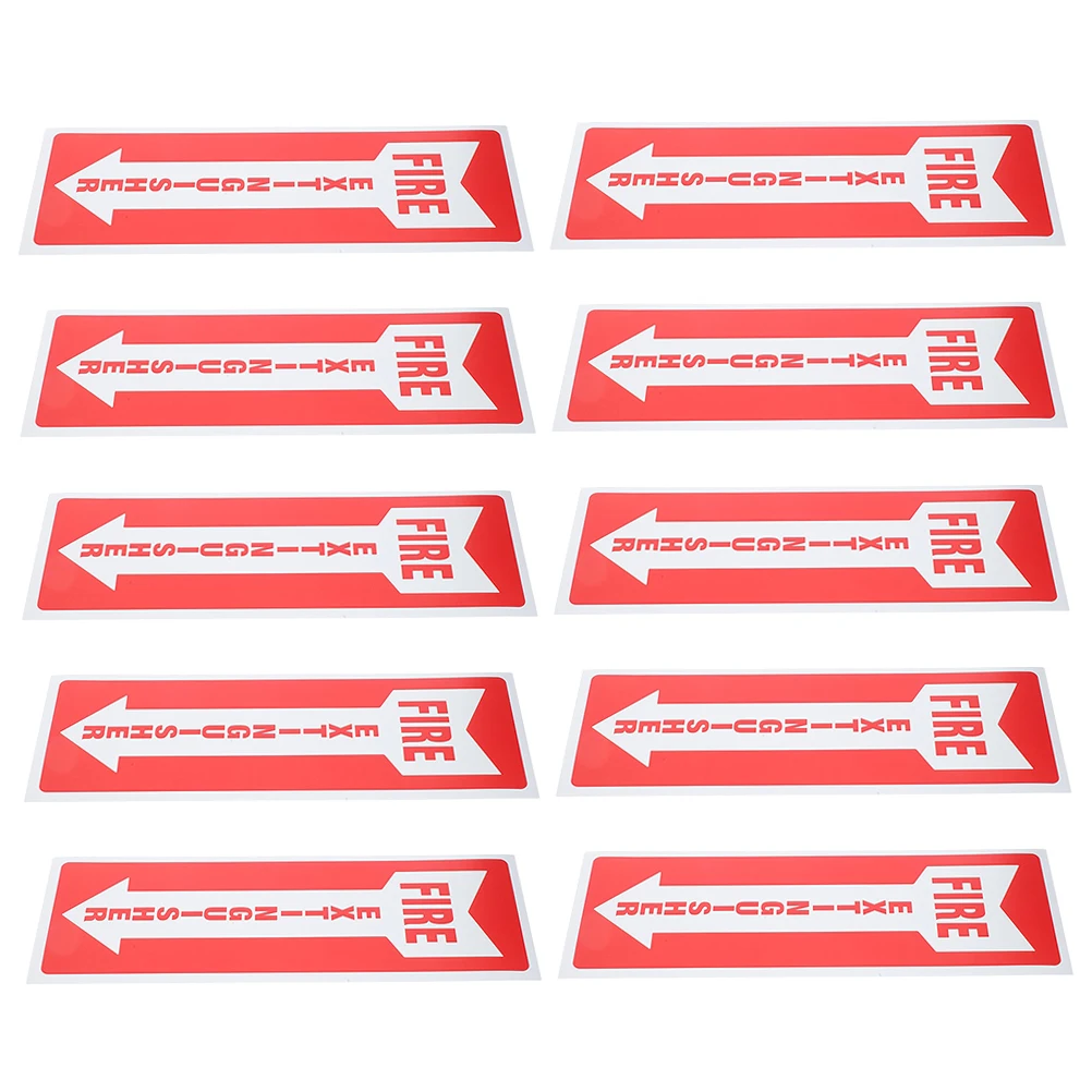 

10 Pcs Fire Extinguisher Sign Stickers Adhesive Labels 3 9x11 75 Inches Office Retail Restaurant Safety Awareness