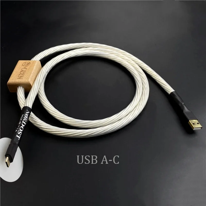 Nordost USB Cable Odin2 decoder DAC data cable USB A To Type C Sound Card Digital Cables 8 strands of  Silver Plated Type A to B