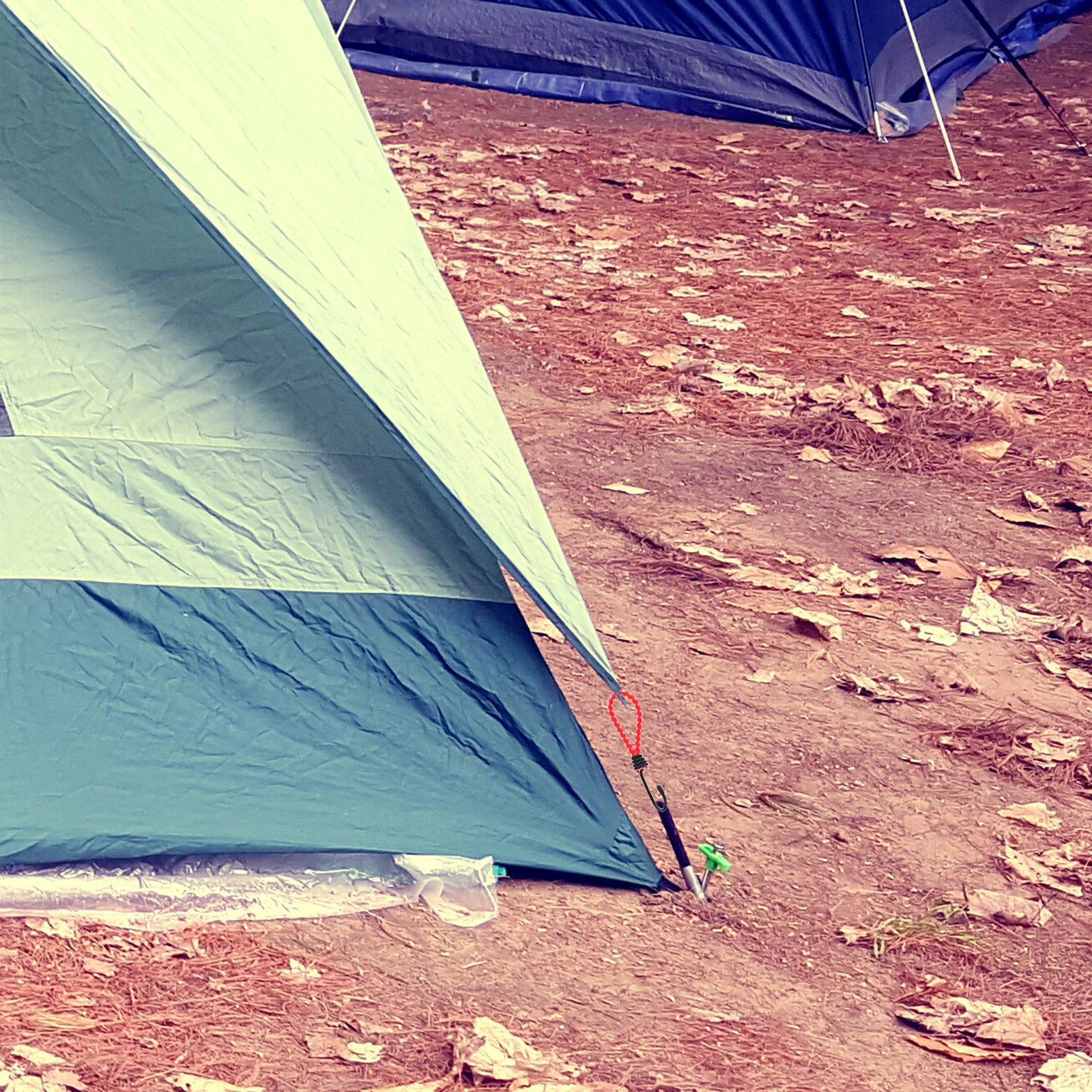 

3pcs 15Cm Camping Tent Hooks Outdoor Accessories Elastic Rope Buckle Fixed Binding Strap Lightweight Durable For Tents Sunshade