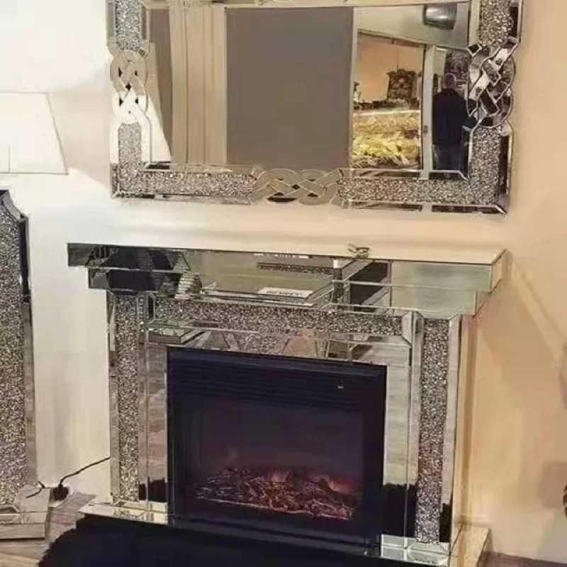 custom.Customize New Good Furniture European-style Simple Mirror Fireplace Hot Sell Foshan Living Room Furniture Modern Picture
