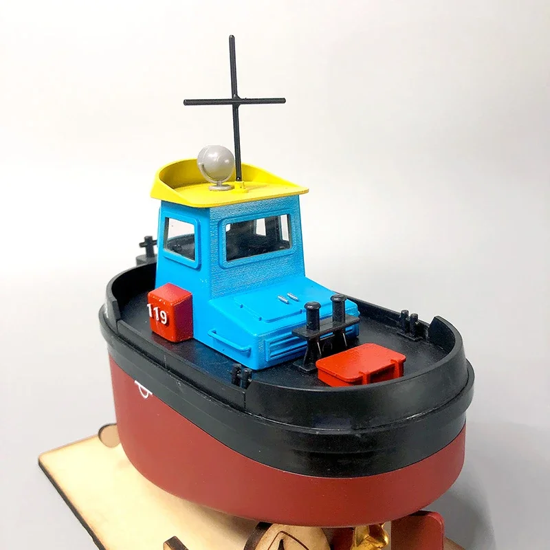 RC Mini3 نوع قارب النار البلاستيك Q نسخة قارب نموذج يمكن أن يكون الكهربائية والتحكم عن بعد زخرفة لعبة مجسمة هدية جمع #5