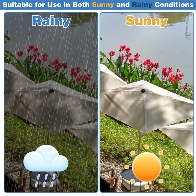 AT43-استبدال أجزاء 2 قطعة في الهواء الطلق ناتئ مظلة غطاء برغي علوي ل القطب مقبض مظلة فناء تلميح قبعات