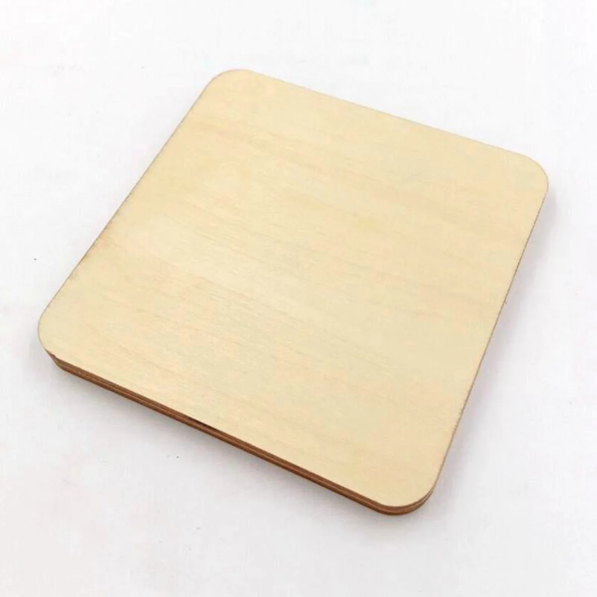 

12 Pcs Wood Coaster Set Simple Square Bowl Cup Mats Moisture Resistant Corrosion Proof Table Protector Anti Fade