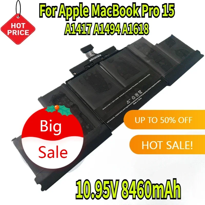 10.95V 8460mAh for Apple A1417 A1494 A1618 MacBook Pro 15 