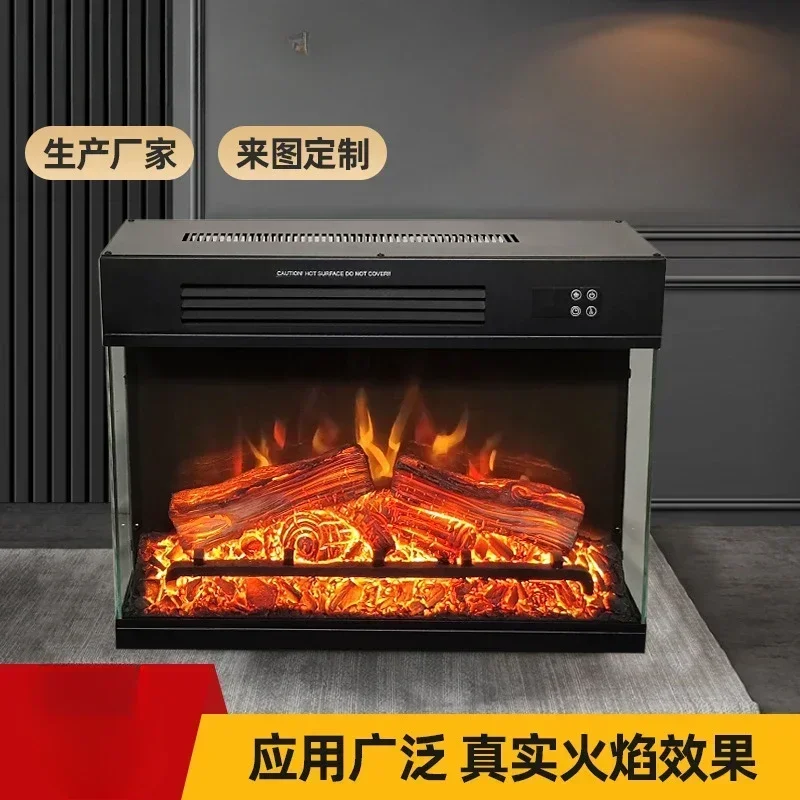 Simulation charcoal home improvement wall embedded electric fireplace decorative fireplace heating