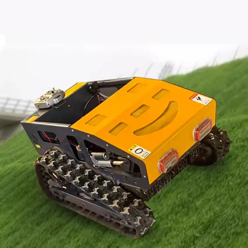 Hot selling High Power Crawler Lawn Mower tracked remote controlled lawn mowers for farm