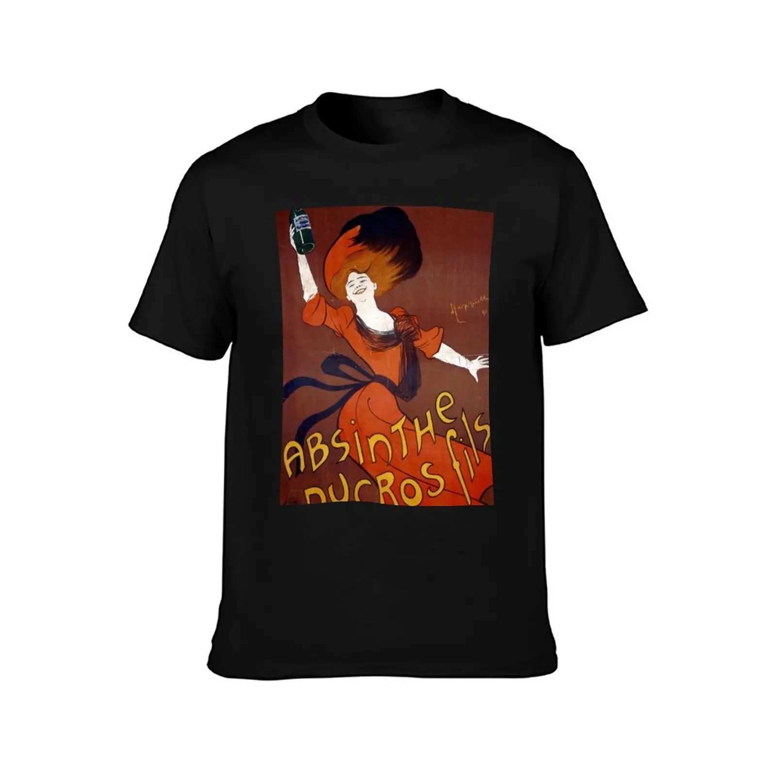 Vintage poster - Absinthe Ducros fils by Kappiello T-Shirt Classic Graphic Short Sleeve Top view 2