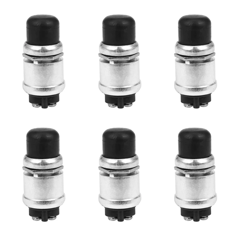 6X Heavy Duty Waterproof Car Boat Horn Engine Start Momentary Switch Push Button