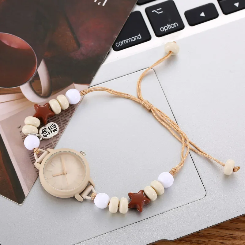 Dopamine Star Love Bracelet Watch Art Little Fresh Watch Junior High School Student Special Pulling Rope Women's Watch